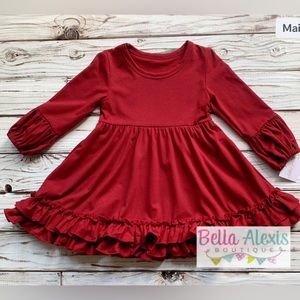 12m. Cranberry twirl dress